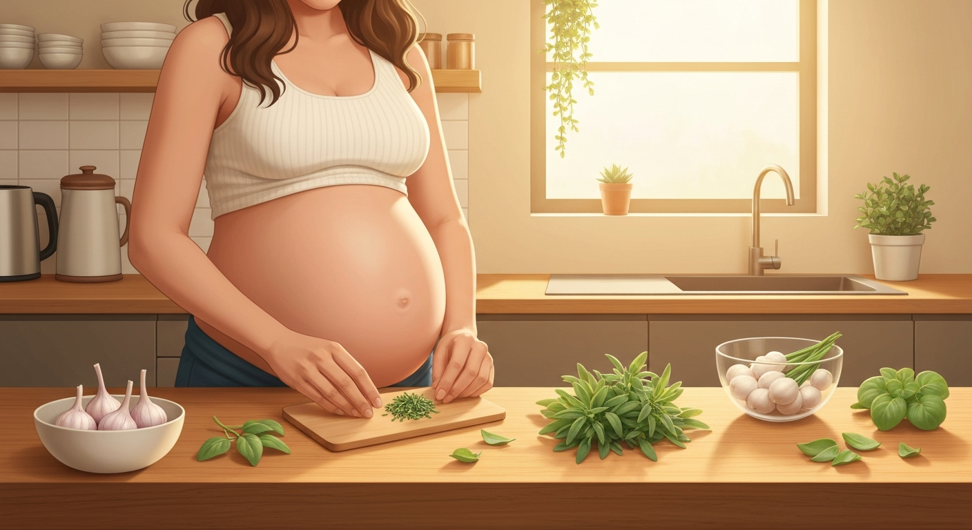 Ail et fines herbes pendant la grossesse : guide pratique