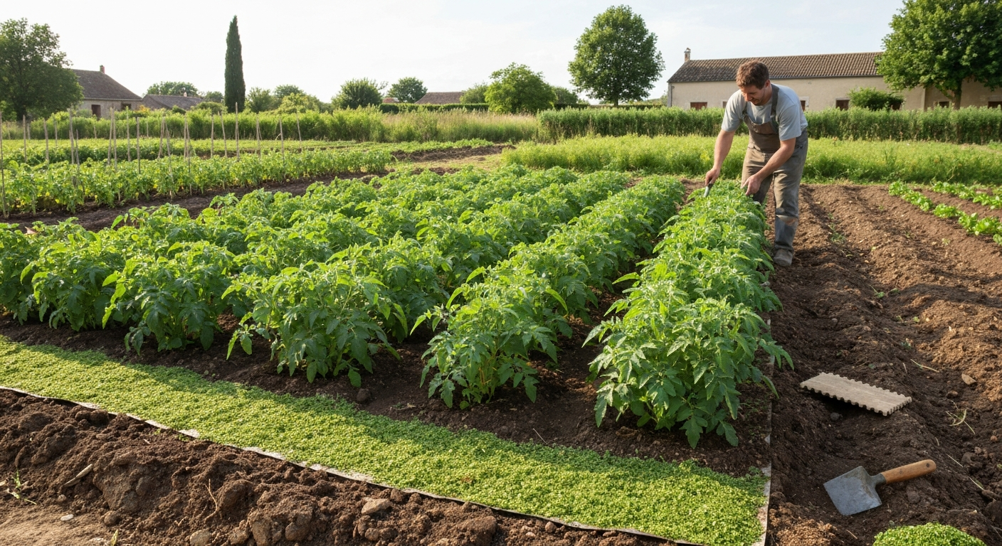 Paillage avec de l'herbe : guide pratique pour le jardin