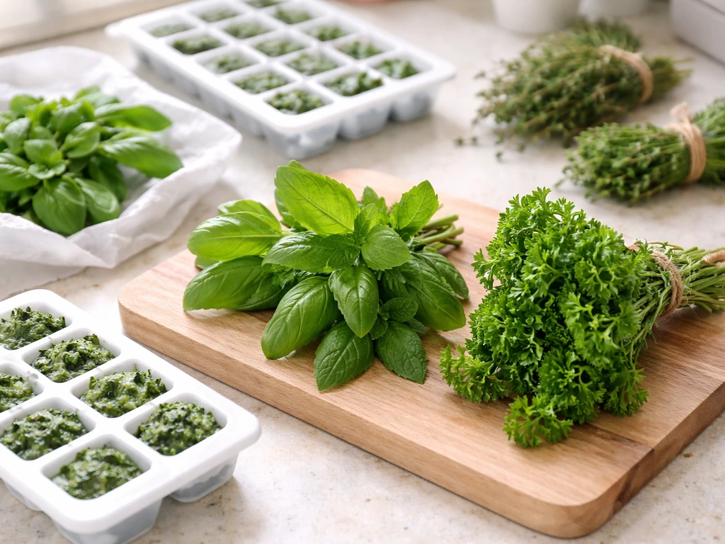 Comment conserver l’herbe aromatique : frigo, congélation, séchage