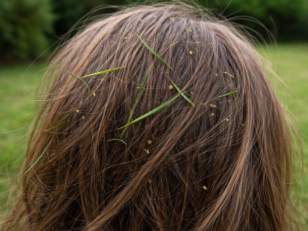 Tête cheveux herbe : retirer les brins et éviter que ça revienne