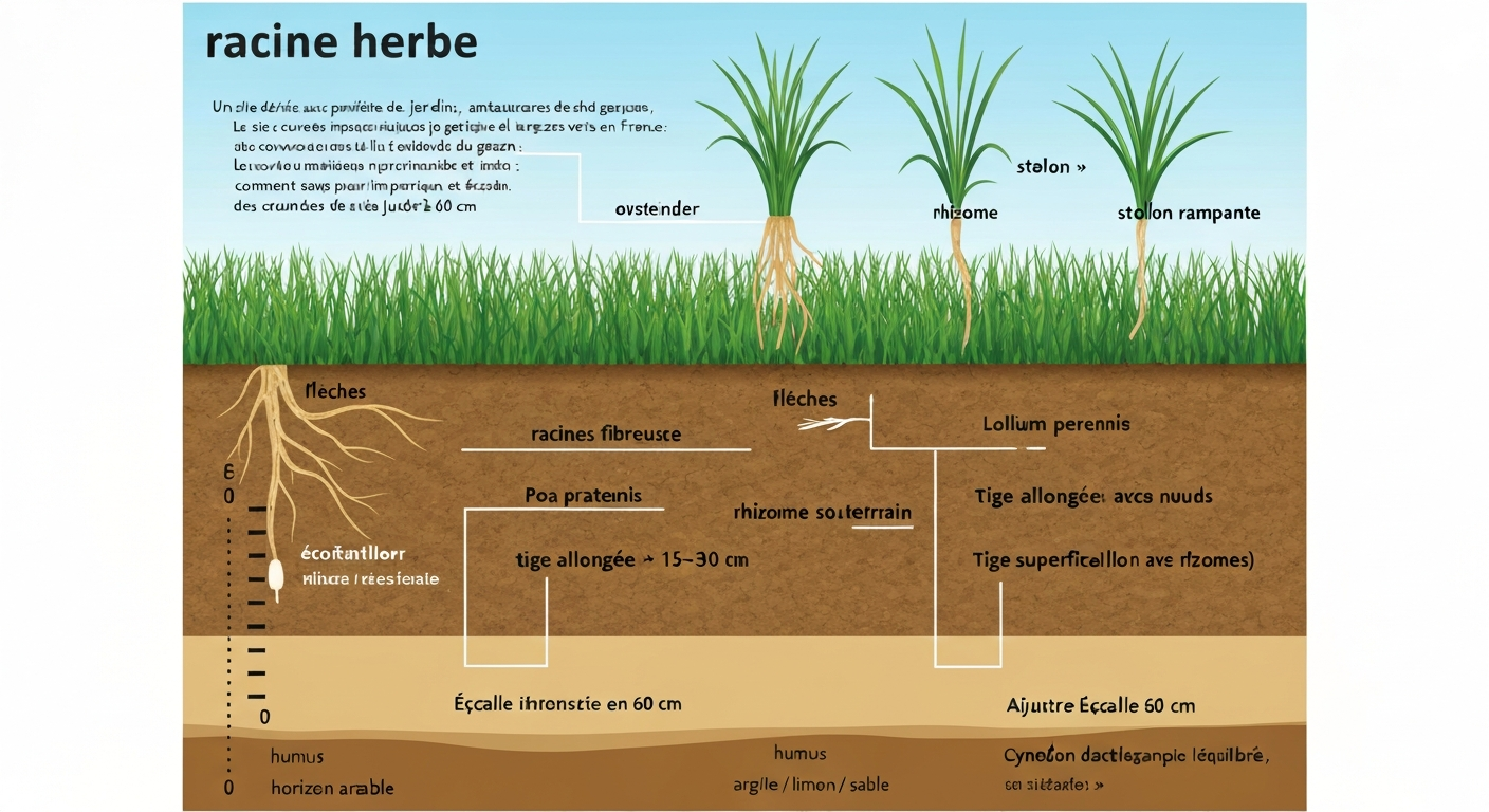 Racine herbe : comprendre, identifier et entretenir le gazon