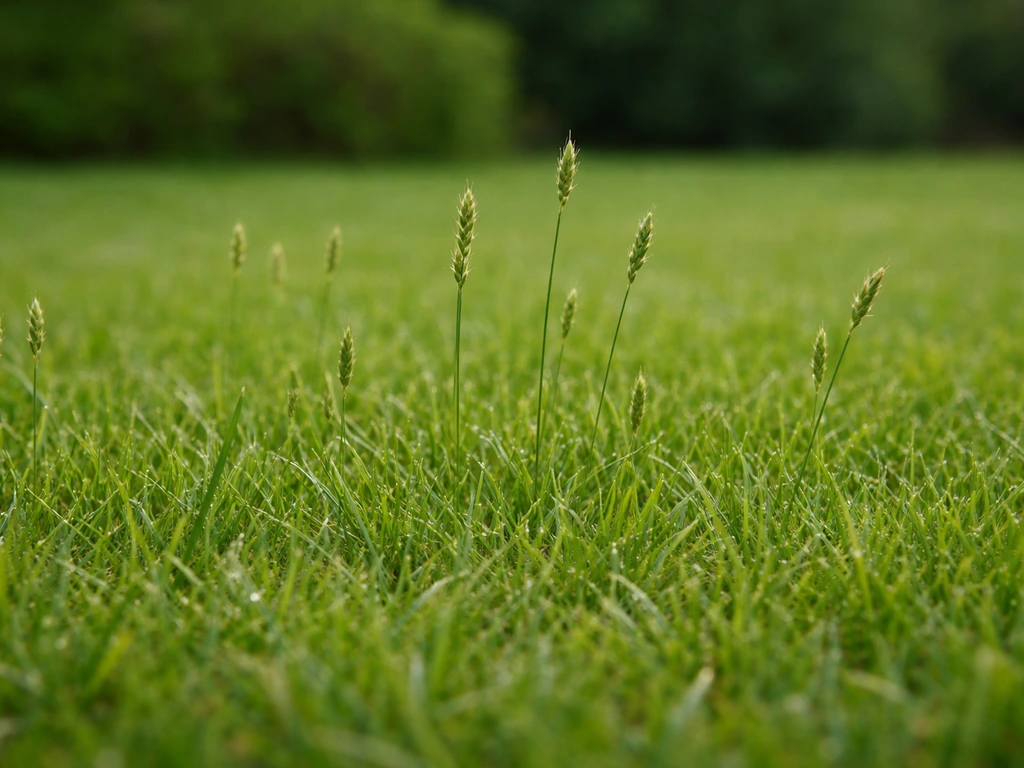 Tête herbe sur la pelouse : diagnostic et solutions
